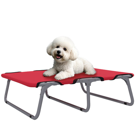 easycomfort easycomfort brandina per cani piccoli pieghevole per interno ed esterno metallo e tessuto oxford 71x58x20 cm rosso