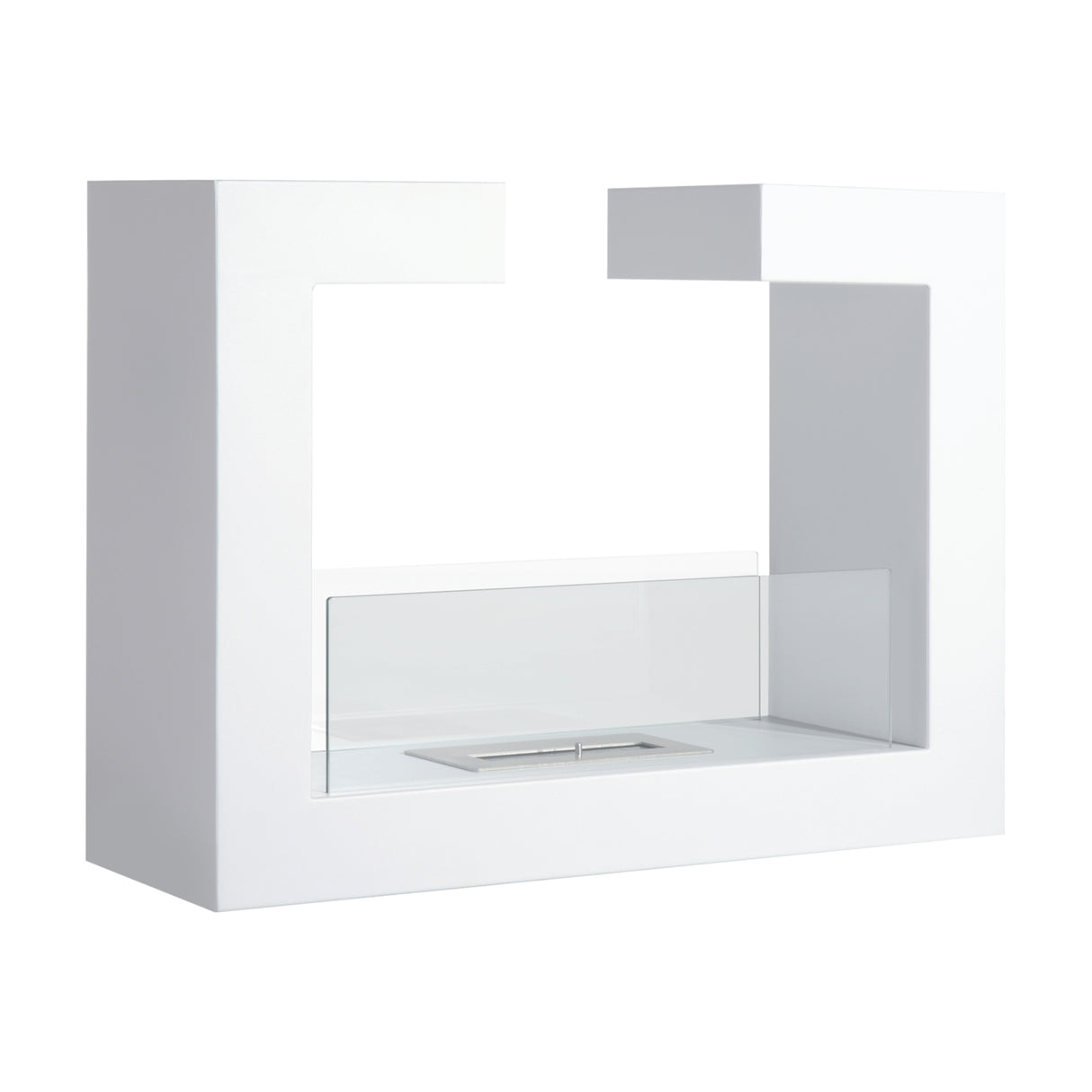 easycomfort easycomfort caminetto a bioetanolo da tavolo 2000w in acciaio inossidabile inodore con vetro 78 x 25 x 58 cm bianco ean 8055776916637