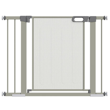easycomfort easycomfort cancellino per cani estensibile a pressione con chiusura automatica 75 103x76 cm grigio
