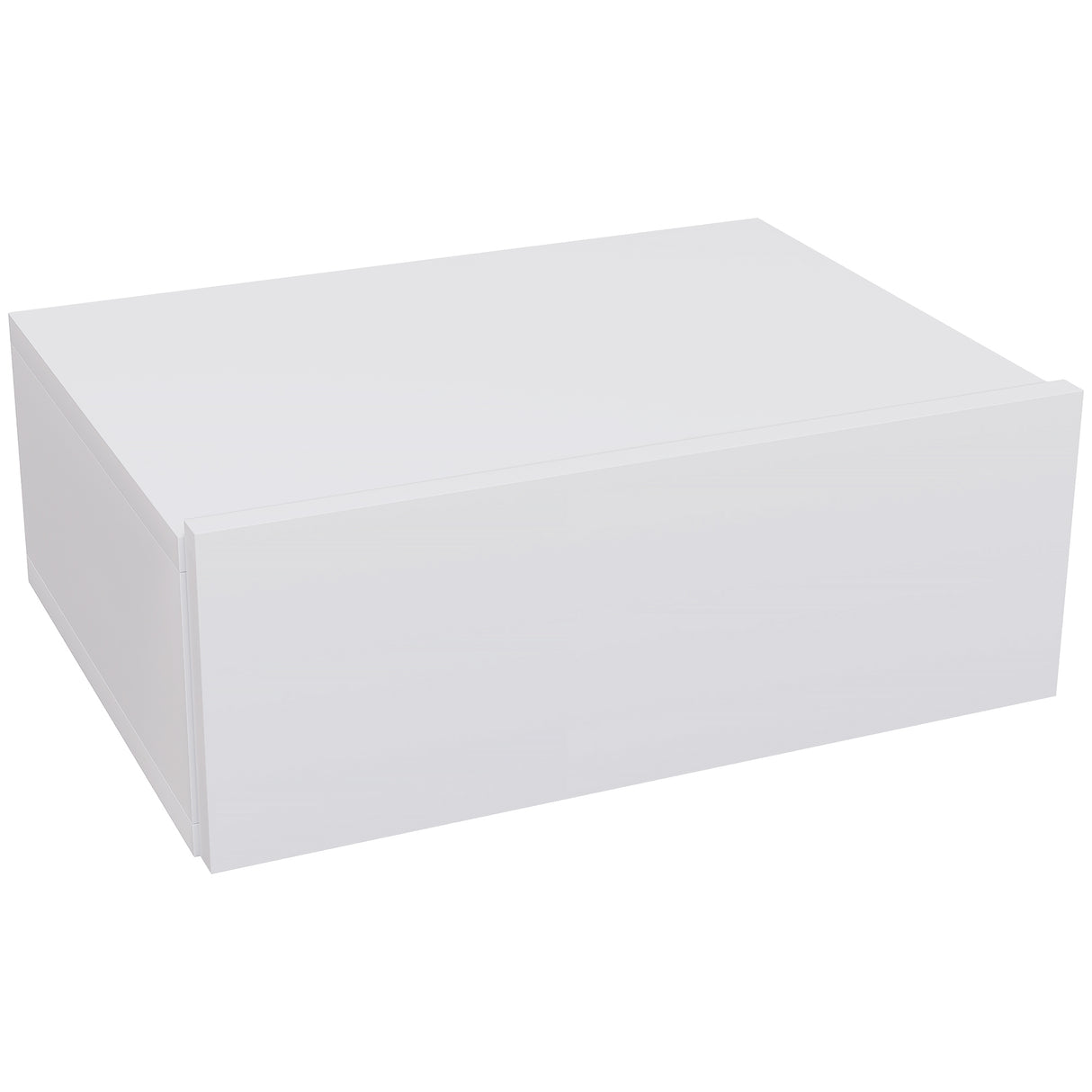 easycomfort easycomfort comodino sospeso moderno con cassetto in legno 40x30x15 cm bianco