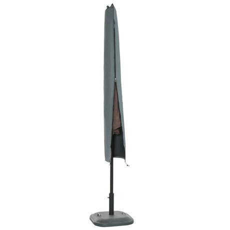 easycomfort easycomfort copertura per ombrellone impermeabile custodia copri ombrellone con cerniera e laccio grigio