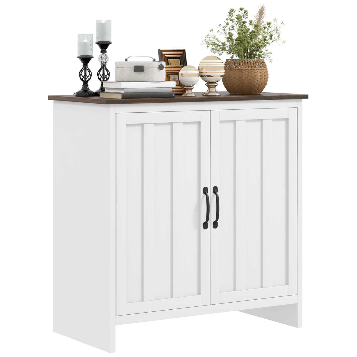 easycomfort easycomfort credenza cucina moderna a 2 ante con ripiano regolabile in legno 80x39 7x80cm bianco