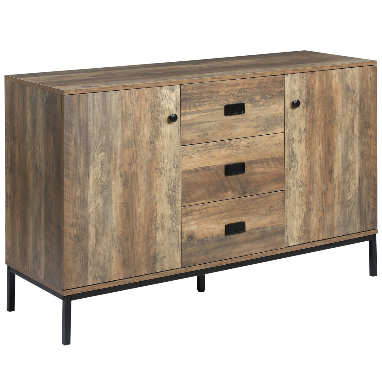 immagine-1-easycomfort-easycomfort-credenza-moderna-in-truciolato-e-metallo-con-2-armadietti-a-2-ante-con-ripiani-e-3-cassetti-120x39-5x77-cm