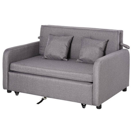 easycomfort easycomfort divano letto 2 posti 2 in 1 con vano contenitore e design moderno letto singolo imbottito e rivestito in lino grigio