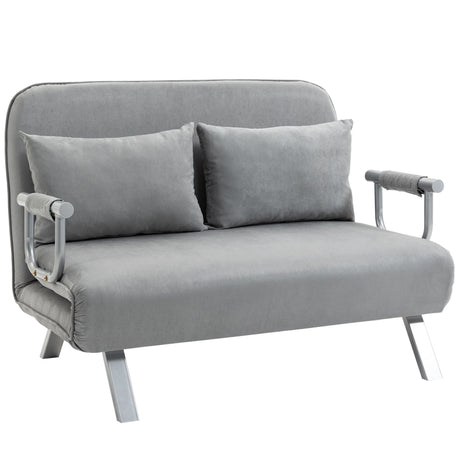 easycomfort easycomfort divano letto singolo in finta pelle con seduta regolabile in 5 posizioni 105x80x78 cm grigio chiaro