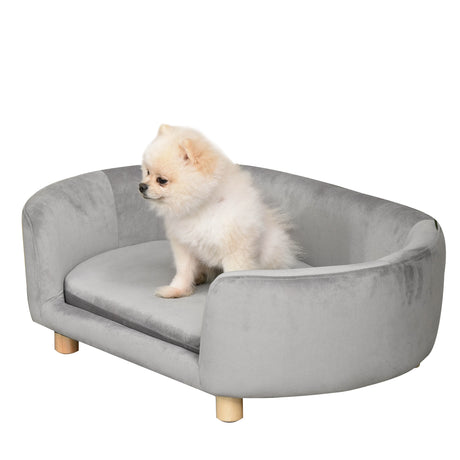 easycomfort easycomfort divano per cani e gatti da interni di taglia piccola grigio chiaro