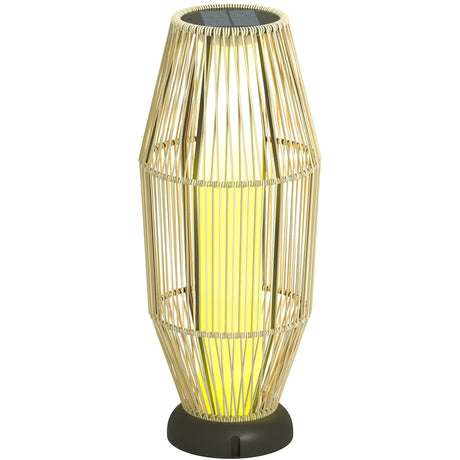 easycomfort easycomfort lampada solare da giardino con illuminazione led in pe rattan e acciaio 26x72 cm grigio