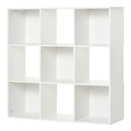 easycomfort easycomfort libreria bianca per casa e ufficio scaffale dal design moderno con 9 scomparti in legno 91 5 x 29 5 x 91 5 cm ean 8054111844895
