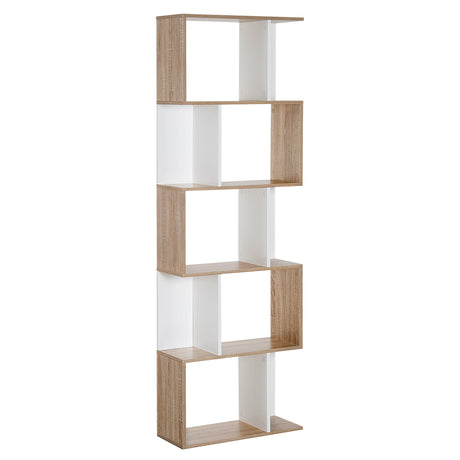 immagine-1-easycomfort-easycomfort-libreria-moderna-5-ripiani-pratici-finitura-eccellente-superficie-liscia-e-a-prova-di-umidita-in-legno-truciolato-bianco-6024184-5cm-ean-8054111846806