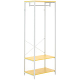 easycomfort easycomfort mobile appendiabiti 2 in 1 con ripiano a 2 livelli in acciaio e truciolato 60x40x167 5 cm