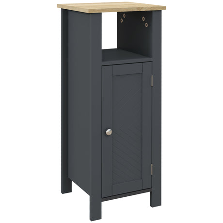 easycomfort easycomfort mobile bagno salvaspazio con armadietto e ripiano aperto in legno 32x30x80cm grigio