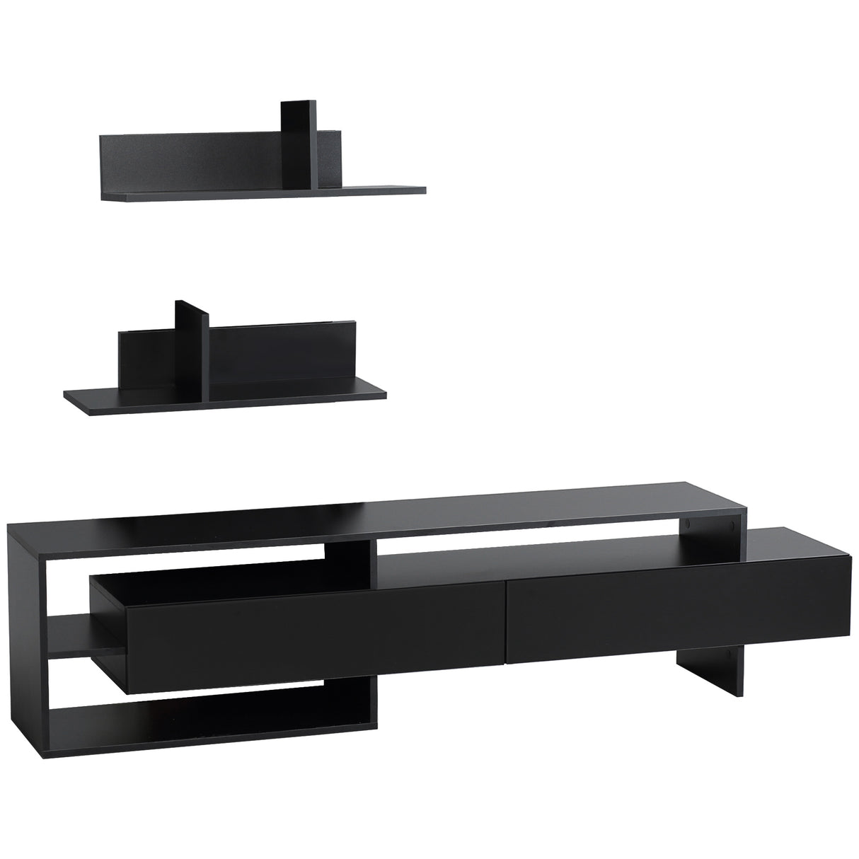 immagine-1-easycomfort-easycomfort-mobile-porta-tv-moderno-con-2-mensole-in-legno-vani-aperti-e-armadietti-nero