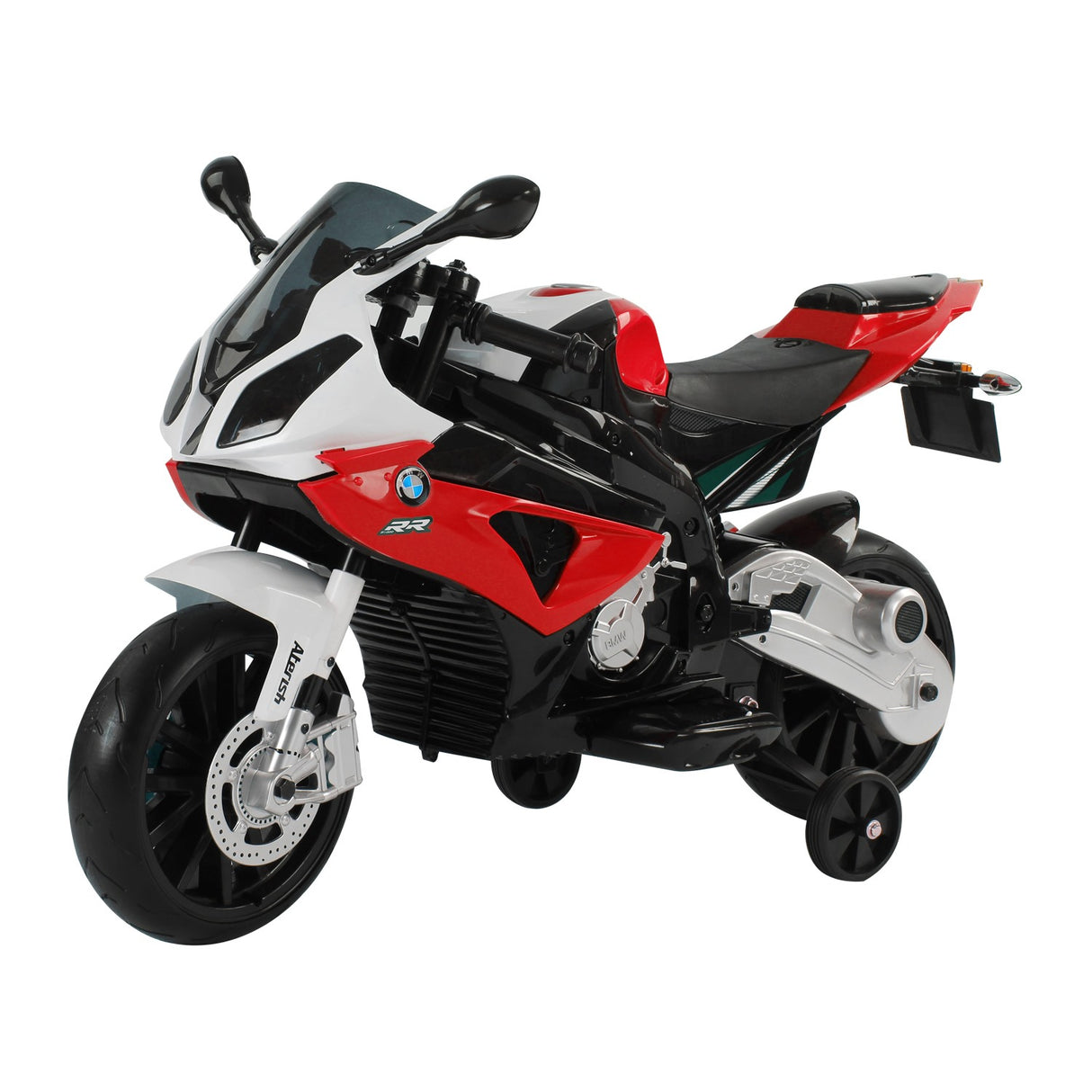 easycomfort easycomfort moto elettrica per bambini 3 8 anni con licenza bmw batteria 12v rotelle e luci 110x47x69 cm