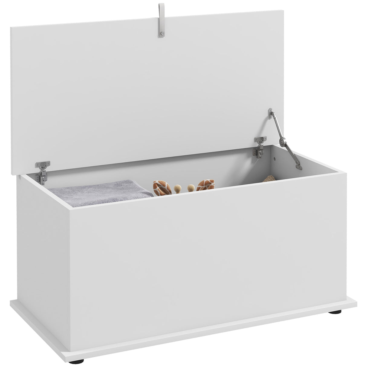 easycomfort easycomfort panca contenitore multiuso in legno per camera e ingresso 80x40x40 cm bianco