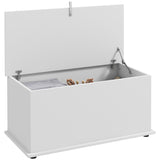 easycomfort easycomfort panca contenitore multiuso in legno per camera e ingresso 80x40x40 cm bianco