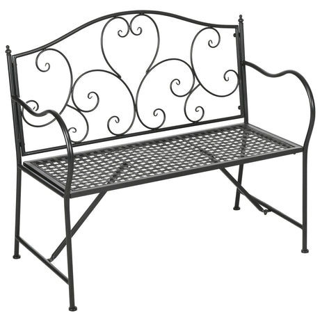 immagine-1-easycomfort-easycomfort-panchina-da-giardino-in-acciaio-a-2-posti-in-stile-classico-106x42x95cm-nero