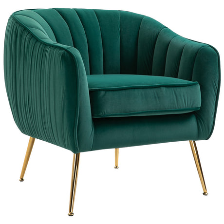 easycomfort easycomfort poltrona da salotto imbottita con braccioli e schienale design moderno gambe in metallo 71x72x73 cm verde ean 8055776915777