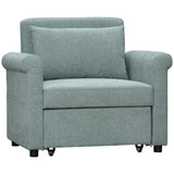 easycomfort easycomfort poltrona letto singolo salvaspazio reclinabile su 4 livelli con seduta imbottita 96x84 5x87 5cm verde