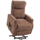 easycomfort easycomfort poltrona relax alzapersona con 8 punti massaggio reclinazione a 135 e 2 telecomandi marrone