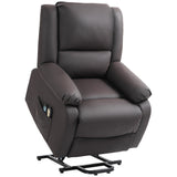 easycomfort easycomfort poltrona relax alzapersona reclinabile a 155 con 8 punti massaggio e riscaldamento marrone