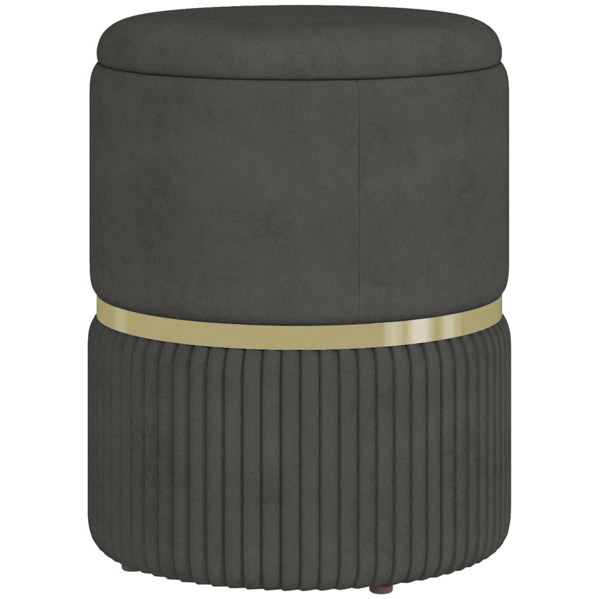 easycomfort easycomfort pouf contenitore 120 kg max per soggiorno ingresso e camera in poliestere 36x36x44 cm grigio