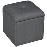 easycomfort easycomfort pouf contenitore imbottito in tessuto teddy morbido per salotto e camera 39x39x39cm grigio