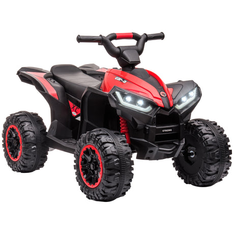 easycomfort easycomfort quad elettrico per bambini 12v 2 velocita ruote larghe con sospensioni e fari led eta 3 5 anni rosso