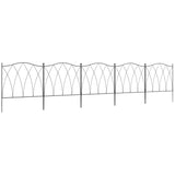 easycomfort easycomfort recinzione esterna a 5 pannelli in metallo con lacci 305x62 cm nera