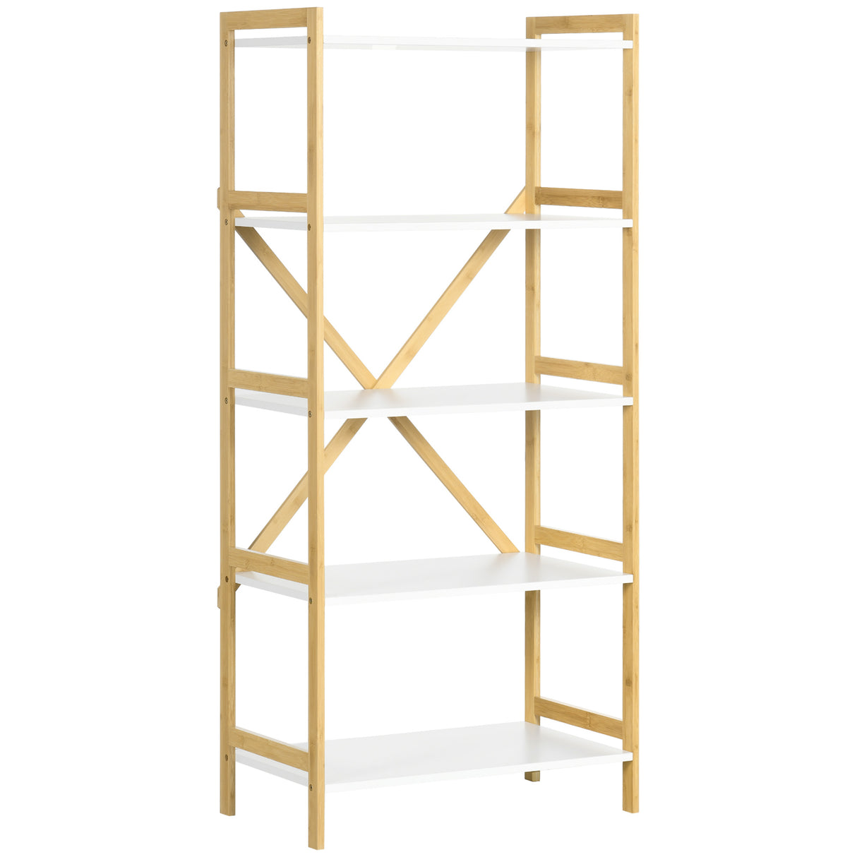 immagine-1-easycomfort-easycomfort-scaffalatura-a-5-piani-in-bamboo-e-mdf-mobile-libreria-per-soggiorno-cucina-e-camera-da-letto-70x37-5x150-cm