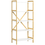 immagine-1-easycomfort-easycomfort-scaffalatura-a-5-piani-in-bamboo-e-mdf-mobile-libreria-per-soggiorno-cucina-e-camera-da-letto-70x37-5x150-cm