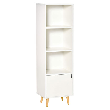 immagine-1-easycomfort-easycomfort-scaffale-libreria-con-3-ripiani-e-1-armadietto-in-legno-40x30x129-5cm-bianco