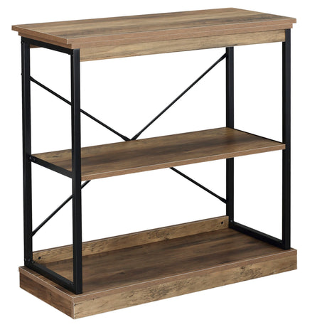 immagine-1-easycomfort-easycomfort-scaffale-libreria-in-stile-industriale-mobile-multiuso-in-legno-marrone-e-metallo-nero-80x36x81-3cm