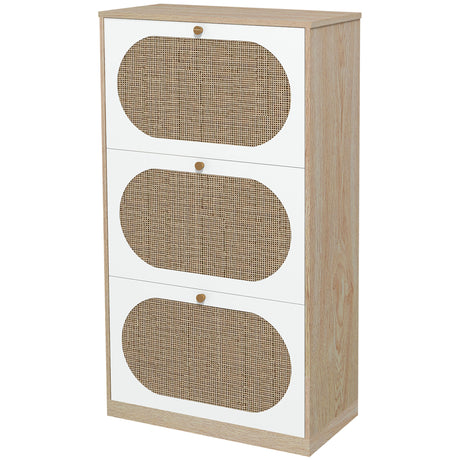 immagine-1-easycomfort-easycomfort-scarpiera-stile-boho-in-rattan-truciolato-e-mdf-con-3-ripiani-regolabili-per-18-paia-max-60x24x115-cm