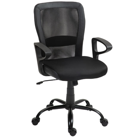 easycomfort easycomfort sedia da ufficio con altezza regolabile e tessuto a rete seduta girevole e inclinazione nero