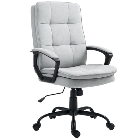 easycomfort easycomfort sedia da ufficio ergonomica con schienale alto altezza regolabile e dondolo grigio