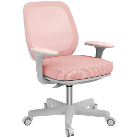 easycomfort easycomfort sedia da ufficio ergonomica e reclinabile ad altezza regolabile con 5 rotelle 55x48x82 5 94 5 cm rosa