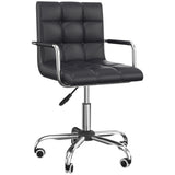 easycomfort easycomfort sedia da ufficio ergonomica in pelle pu nero sedia da studio con 5 ruote girevoli imbottitura e altezza regolabile 52 5x54x84 99cm ean 8054144135267
