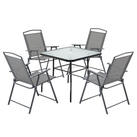 immagine-1-easycomfort-easycomfort-set-tavolo-con-4-sedie-da-giardino-pieghevoli-e-foro-per-ombrellone-nero