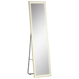 easycomfort easycomfort specchio da terra e da parete con luce led regolabile e telecomando 40x37x156 5cm