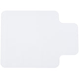 easycomfort easycomfort tappetino per sedia ufficio salvapavimento in plastica 90x120cm trasparente