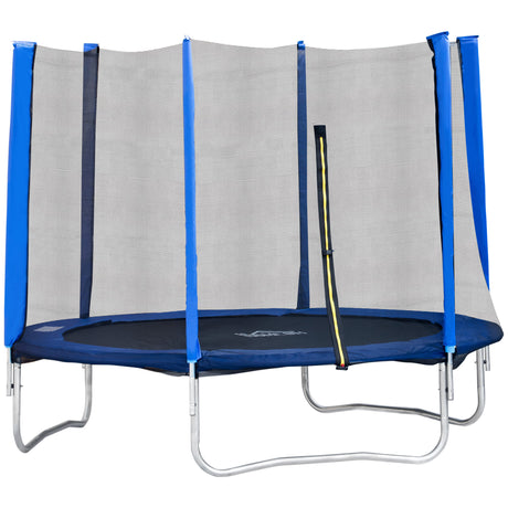 easycomfort easycomfort trampolino elastico esterni con rete di sicurezza e pali imbottiti per adulti e bambini 244x244x205cm