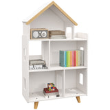 easycomfort easycomfortzonekiz libreria per bambini 3 6 anni a 3 livelli per libri e giochi in mdf e legno di pino 65x25x108 5 cm bianco