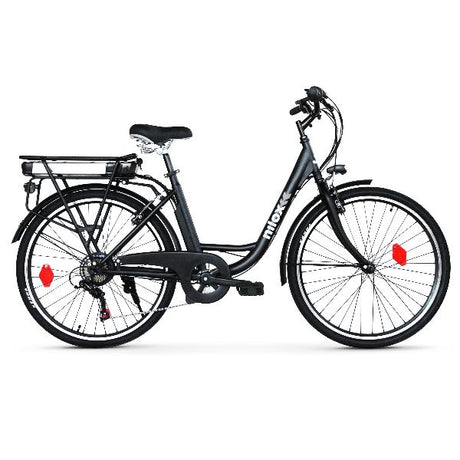 electric bike nilox j5 30nxeb266vfm1v2 batteria removibile samsung da 36 v   8 ah ruote da 26 cambio shimano a 6 marce motore bafang a 3 velocita da 250 w