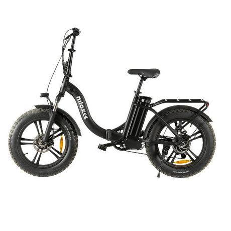electric bike nilox x9 30nxeb20vfm2v4 gomme fat da 20x4 batteria removibile da 36 v 13 ah 468 wh cambio shimano a 6 velocita motore brushless high speed da 36v   250w telaio ripiegabile display lcd nero 38575