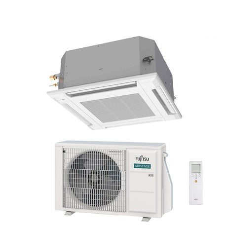 fujitsu condizionatore a cassetta fujitsu kv 9000 btu auxg09kvla r 32 wi fi optional con griglia e telecomando