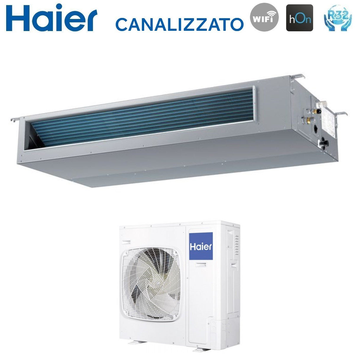 haier condizionatore haier canalizzato media prevalenza 36000 btu r 32 wi fi optional
