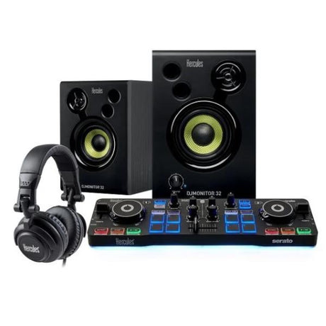 hercules dj starter kit con controller dj _ 2 altroparlanti _ cuffie 4780890