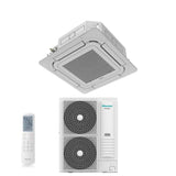 hisense condizionatore a cassetta hisense 48000 btu auc140ur4rkc8 trifase r 32 wi fi optional con telecomando e pannello