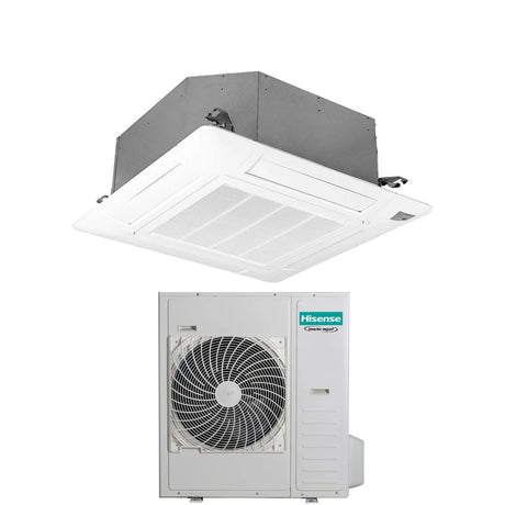 hisense condizionatore a cassetta hisense turbo 48000 btu r 32 wi fi optional con telecomando e pannello incluso