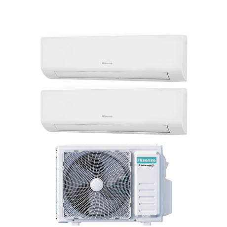 hisense condizionatore dual split hisense energy ultra 77 con 2amw42u4rgc r 32 wi fi integrato